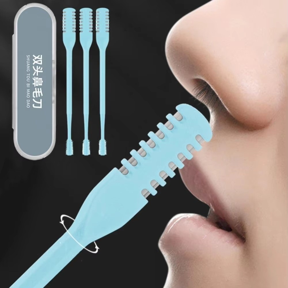 Nose Hair Trimmer - Doppelseitiger Nasenhaartrimmer 360 ° Rotierender Waschbarer
