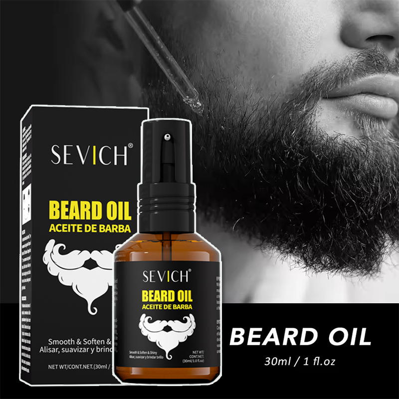 Men'S Grooming Tonic - 30 ml Bartwuchsöl-Serum für Männer, Bartnähröl,