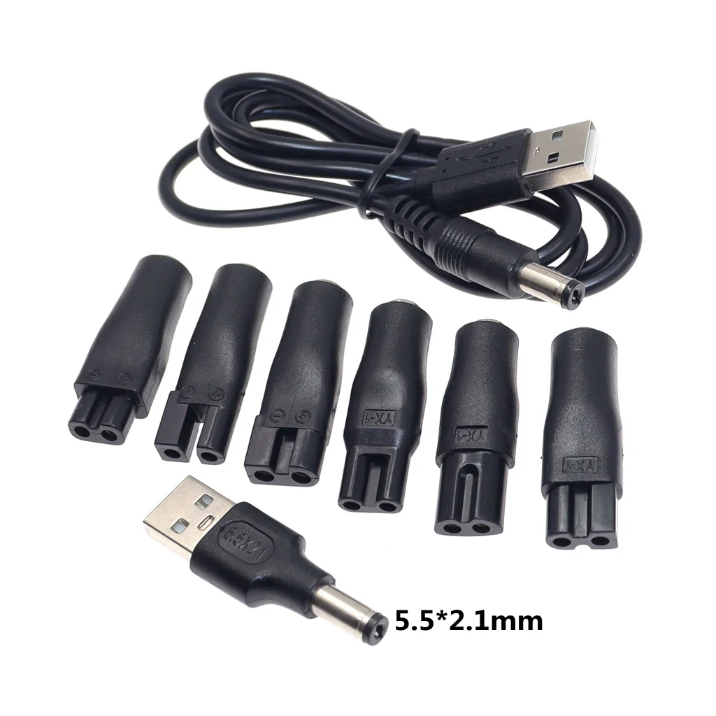 Grooming Men'S Hair - 8 Stück Ersatz-Stromkabel 5V Ladegerät USB-Adapter