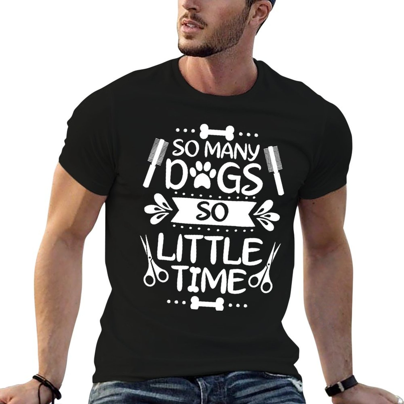 Men'S Grooming Gift Ideas - Hundefriseur, Hundepflege, Geschenkidee, Geschenk, T-Shirt, Arbeitsstil,