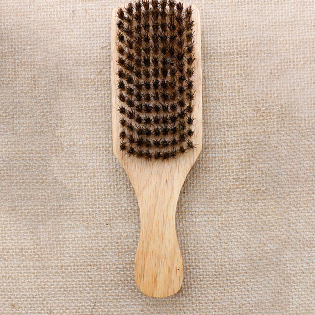 Grooming Men'S Hair - 2 Stück Bart-Styling-Kamm, doppelseitige Wildschweinborstenbürste, ergonomischer
