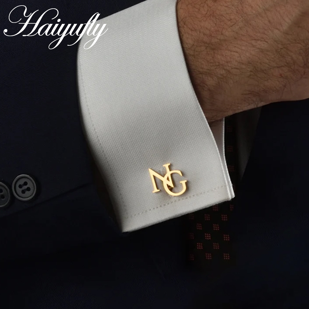 Men Grooming Usa - Haiyufly Personalisierte Manschettenknöpfe mit individuellem Namen