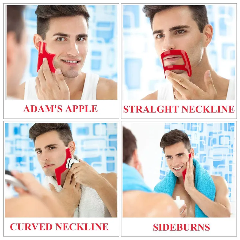 2/4Pcs männer Bart Kämme Haar  – Grooming Men'S Hair Bewertung und Preis