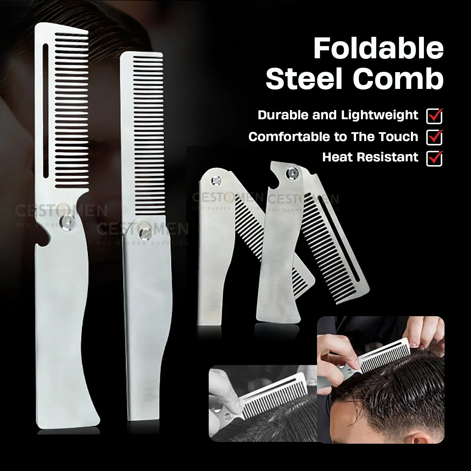NEUE Falten Edelstahl Kamm Män – Men'S Grooming Tonic Bewertung und Preis