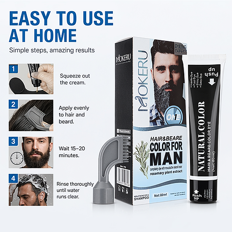 Haarfärbeshampoo, Bart- und Ha – Men'S Grooming Tonic Bewertung und Preis