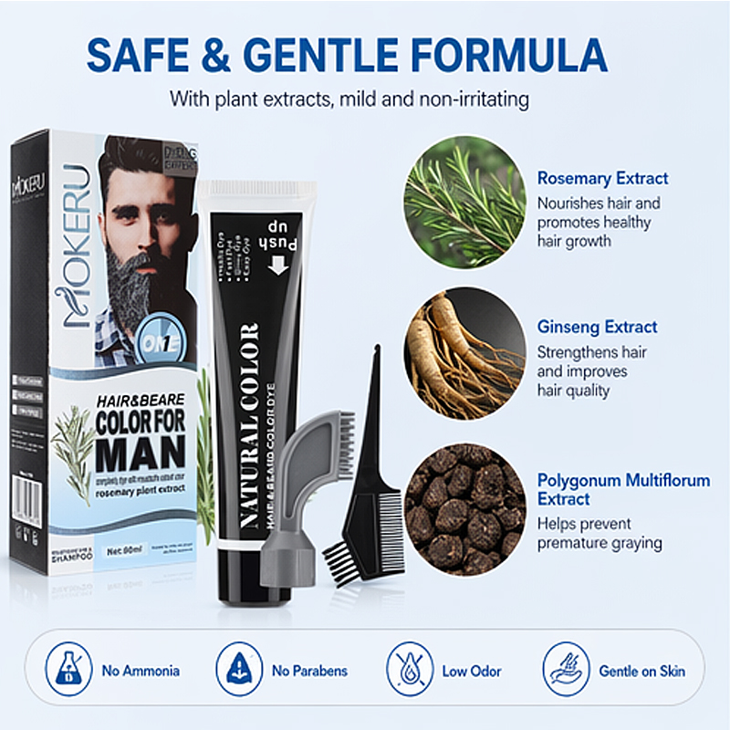 Haarfärbeshampoo, Bart- und Ha – Men'S Grooming Tonic Bewertung und Preis